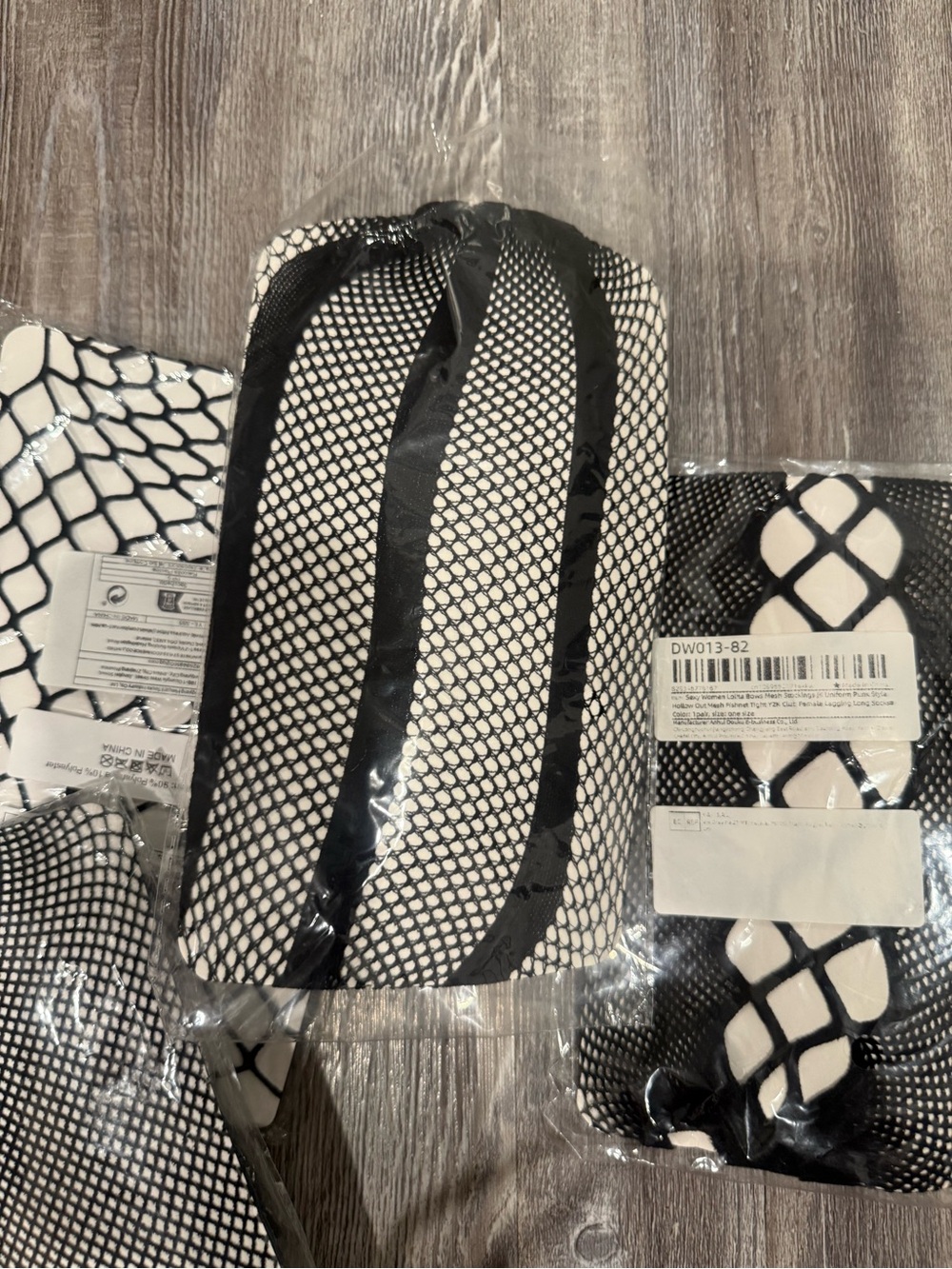 Women’s Black Fishnet Stockings - 4 Pack